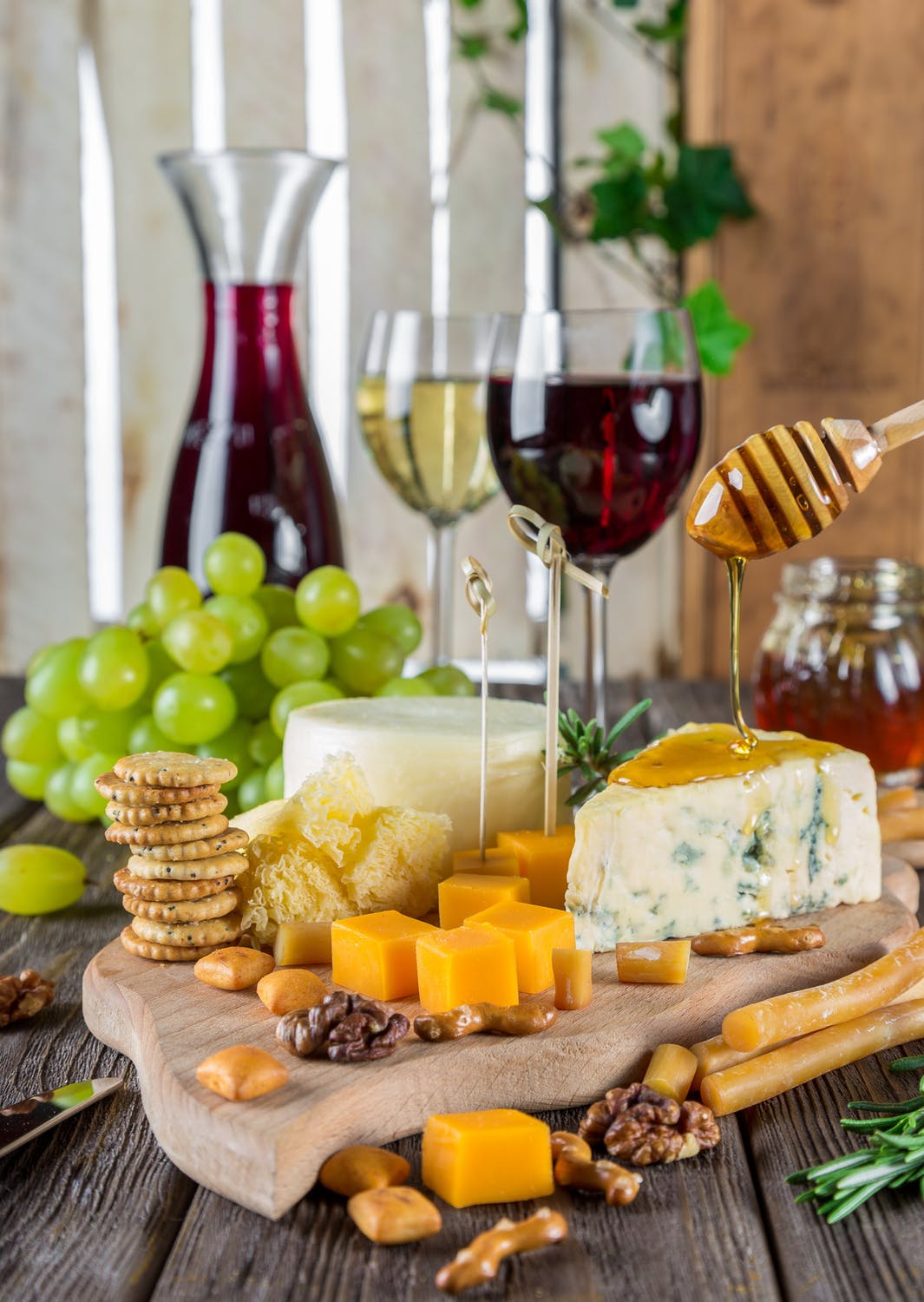 wine and cheese